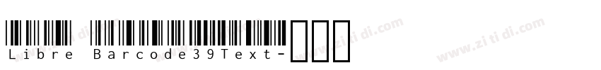 Libre Barcode39Text字体转换